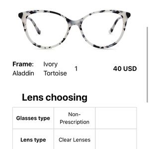 Ivory tortoise glasses